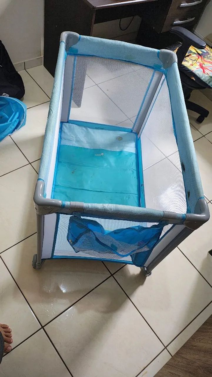 Chiqueirinho de bebê Safety cor azul usado - Foto 4