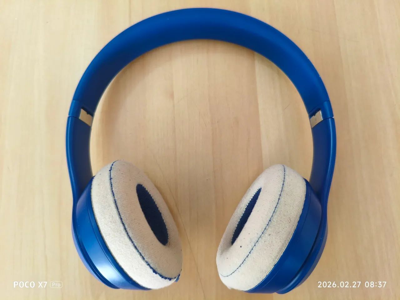Fones de ouvido sem fio Beats Solo 3, com Bluetooth, na cor azul. - Foto 6