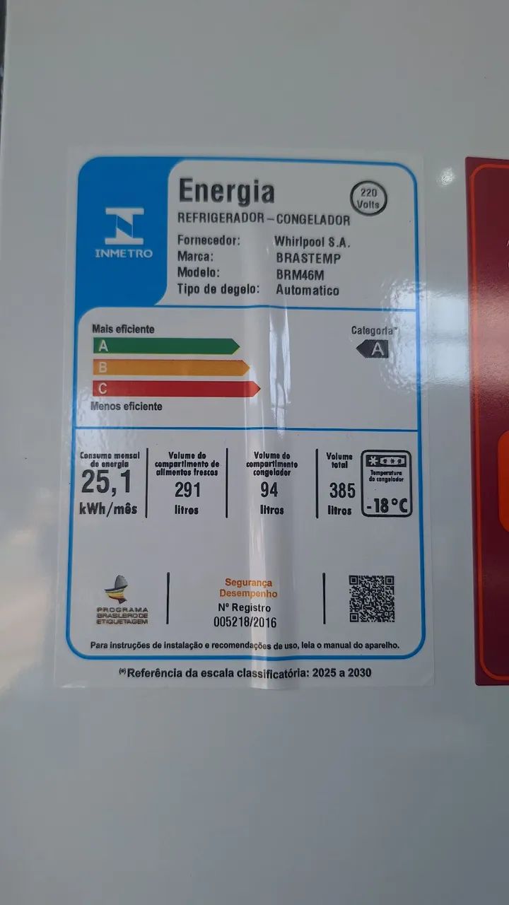 Geladeira Brastemp 385 litros nova - Foto 3