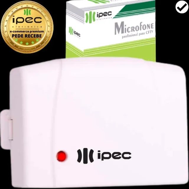Microfone para dvr cftv com alcance de som de 30 metros Novo