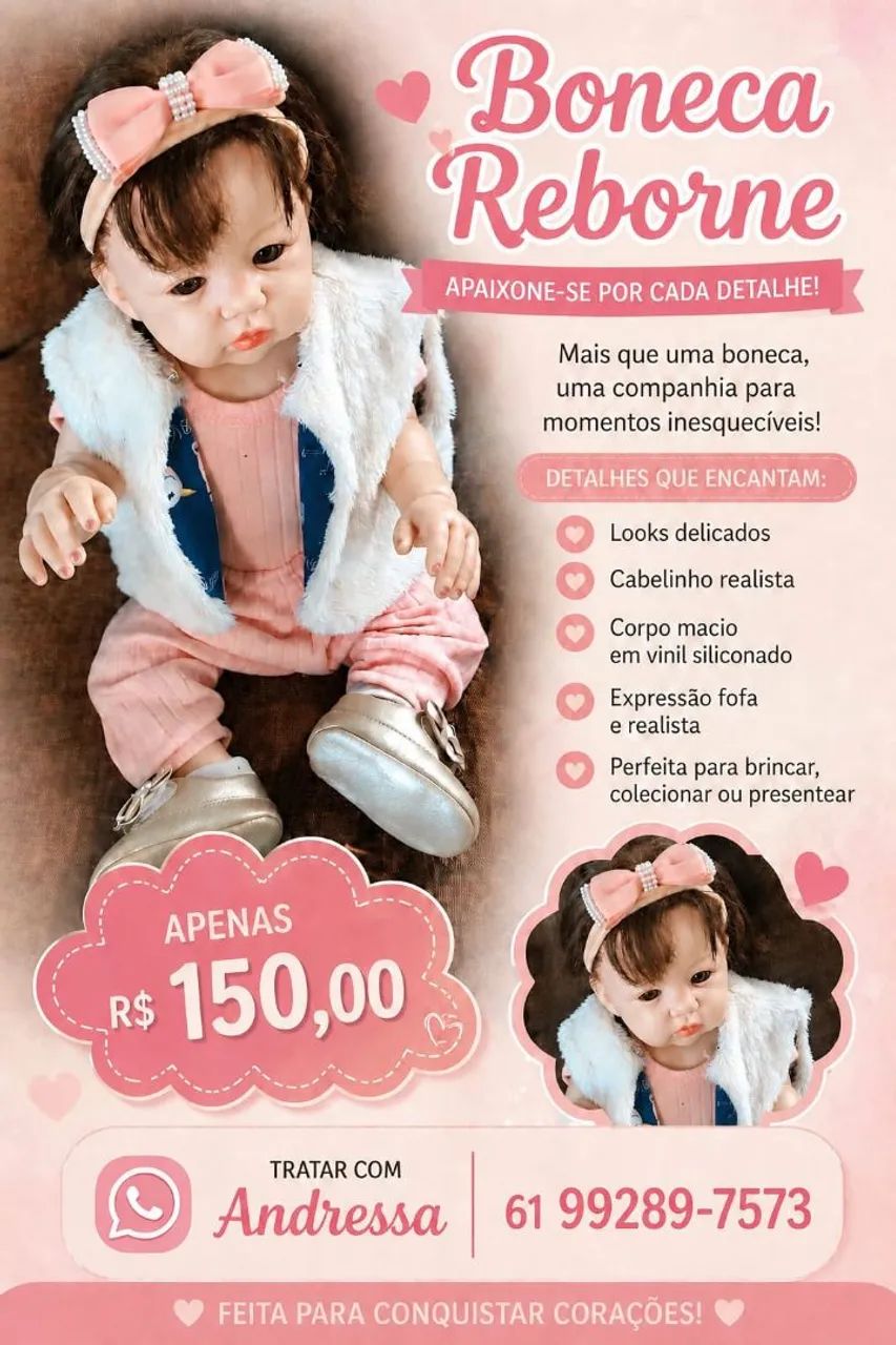 Boneca super conservada 