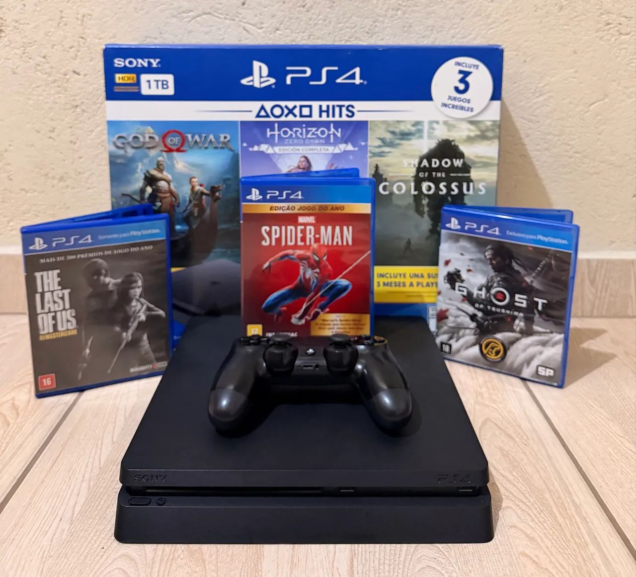 PlayStation 4 slim 1TB com SSD completo zero  - Foto 2