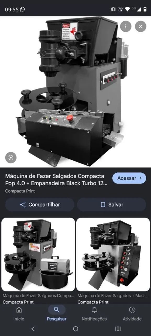 Modeladora de salgados 