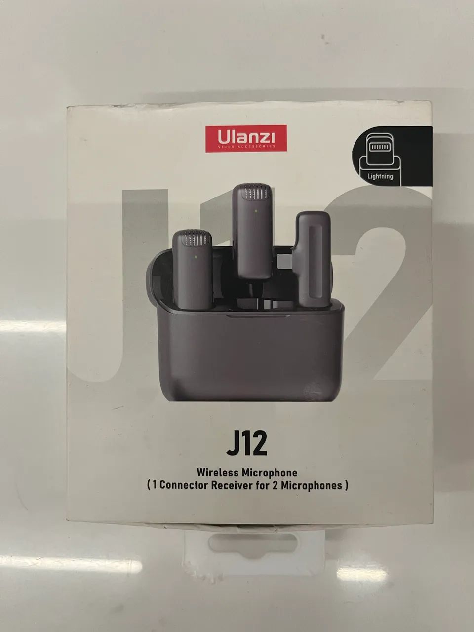 Vendo microfone Microfone Sem Fio Ulanzi J-12 Lapela Para iPhone - Foto 2