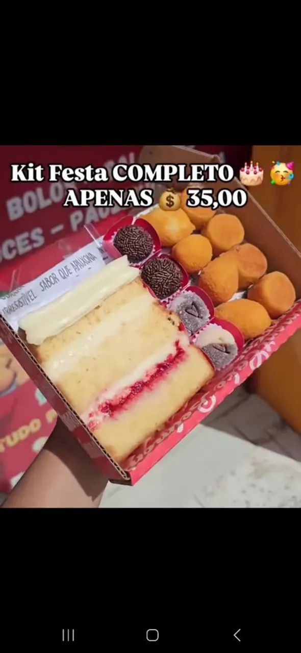 Kit de festa 35 a caixinha 