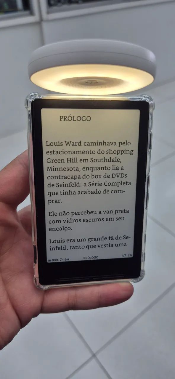 Xteink x4 com capinha, luz e estojo