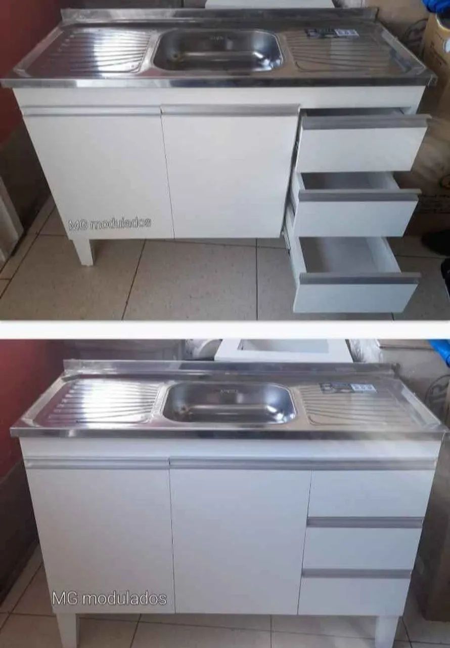 Balcão MDF com Pia 65048993674370124