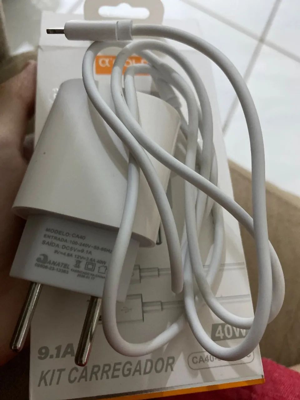 Kit carregador turbo USB-C - Foto 2