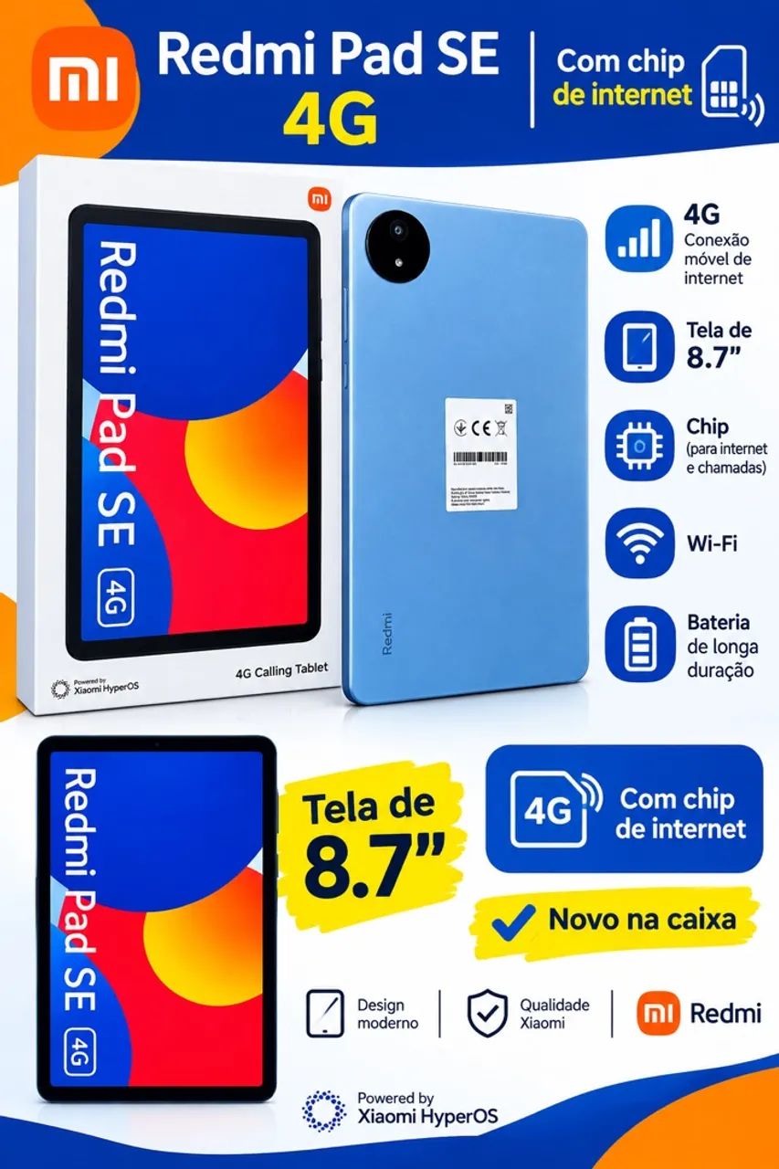 Tablet Redmi Pad SE 8.7? 4G