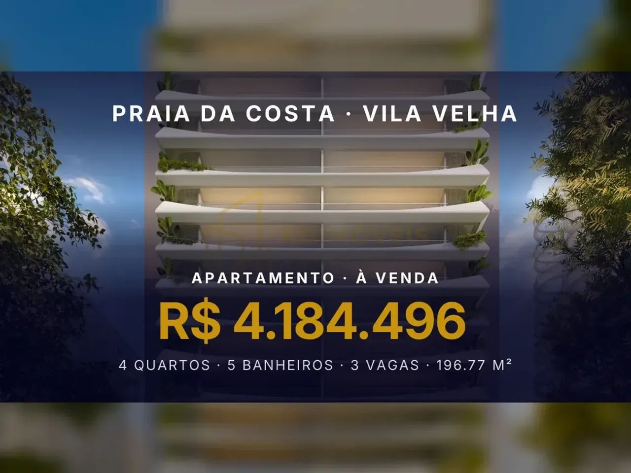 Apartamento moderno e sofisticado na Praia da Costa - Vila Velha!