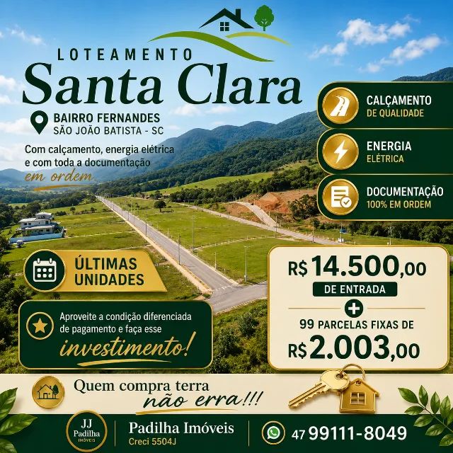 Terreno em São João Batista SC 