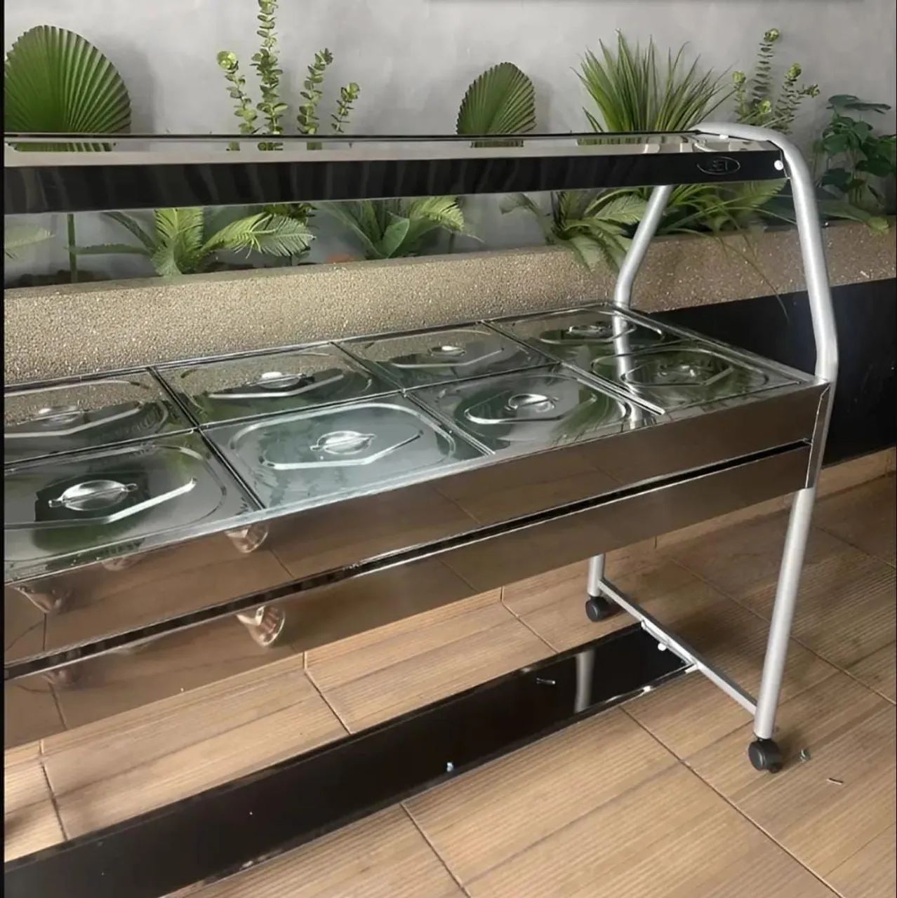 Carro Térmico INOX 8CUBAS Self Service 