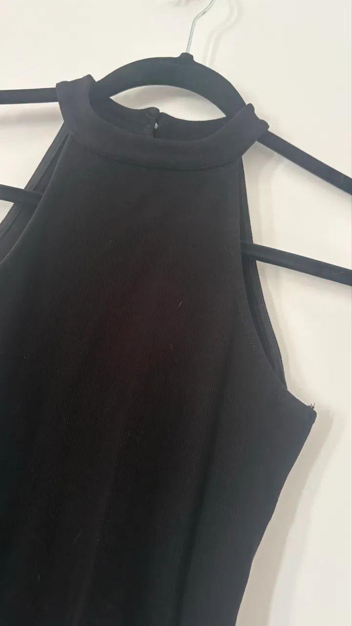 Vestido justo, preto, P - Foto 4