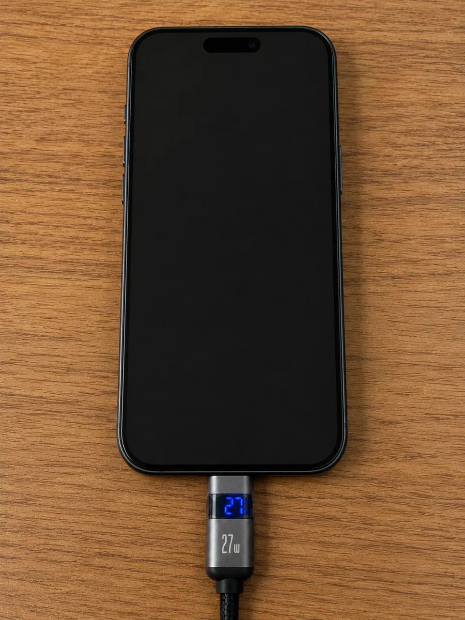 Cabo Lightning para USB-C KAIDI 27W Turbo com Display LED - Foto 2