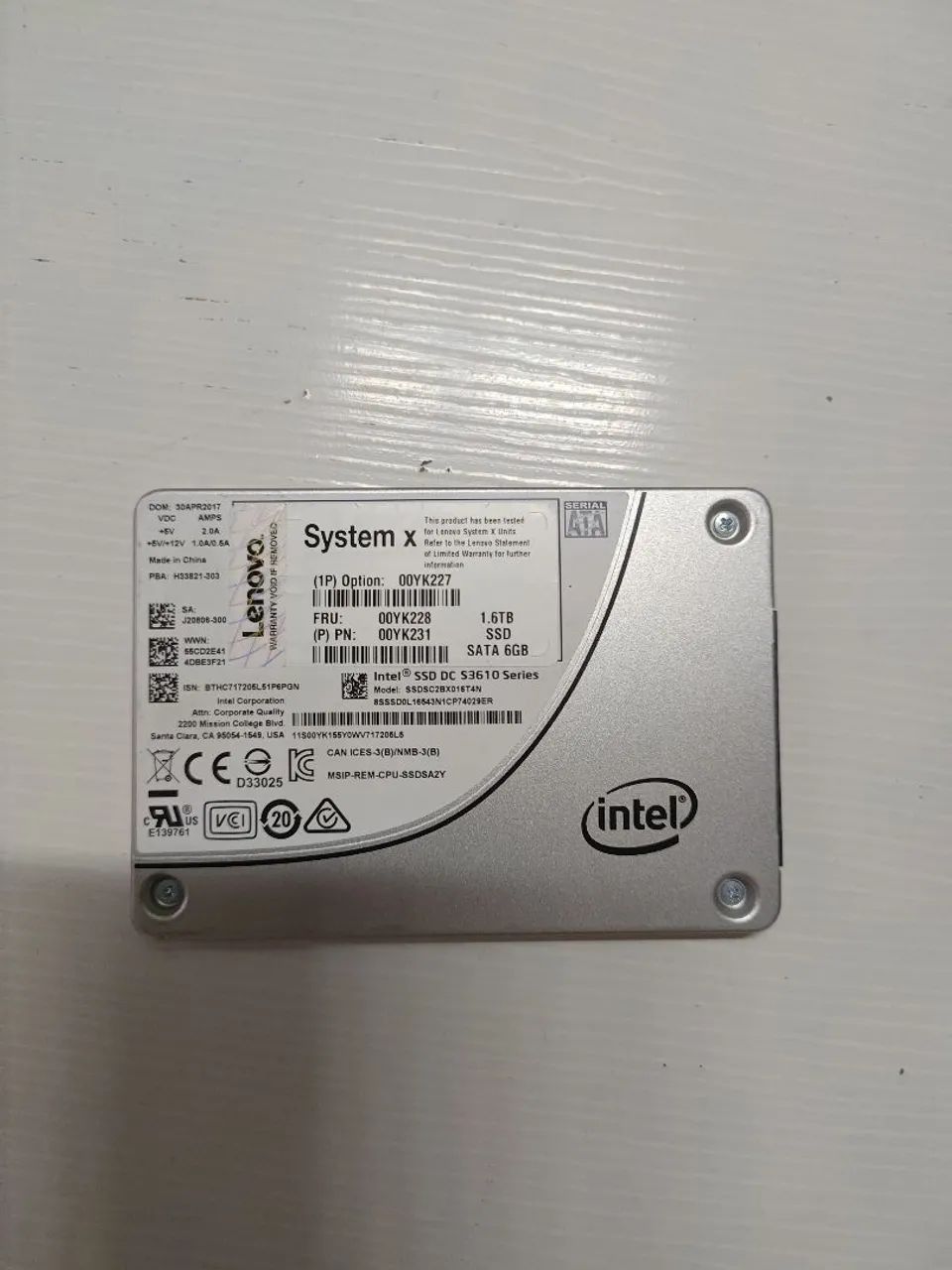 SSD Intel 1.6TB 