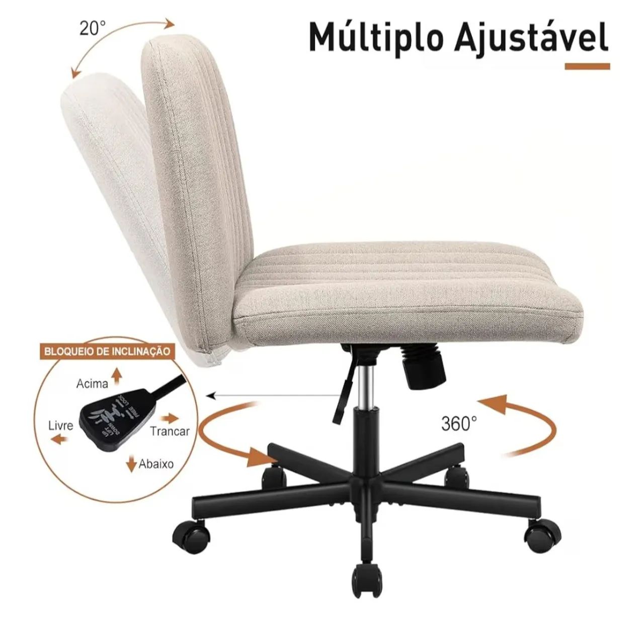 Cadeira executiva bege - Foto 2