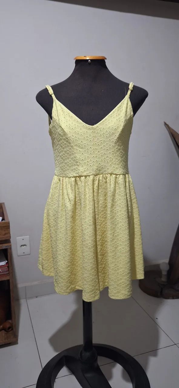 Vestido amarelo clockhouse 