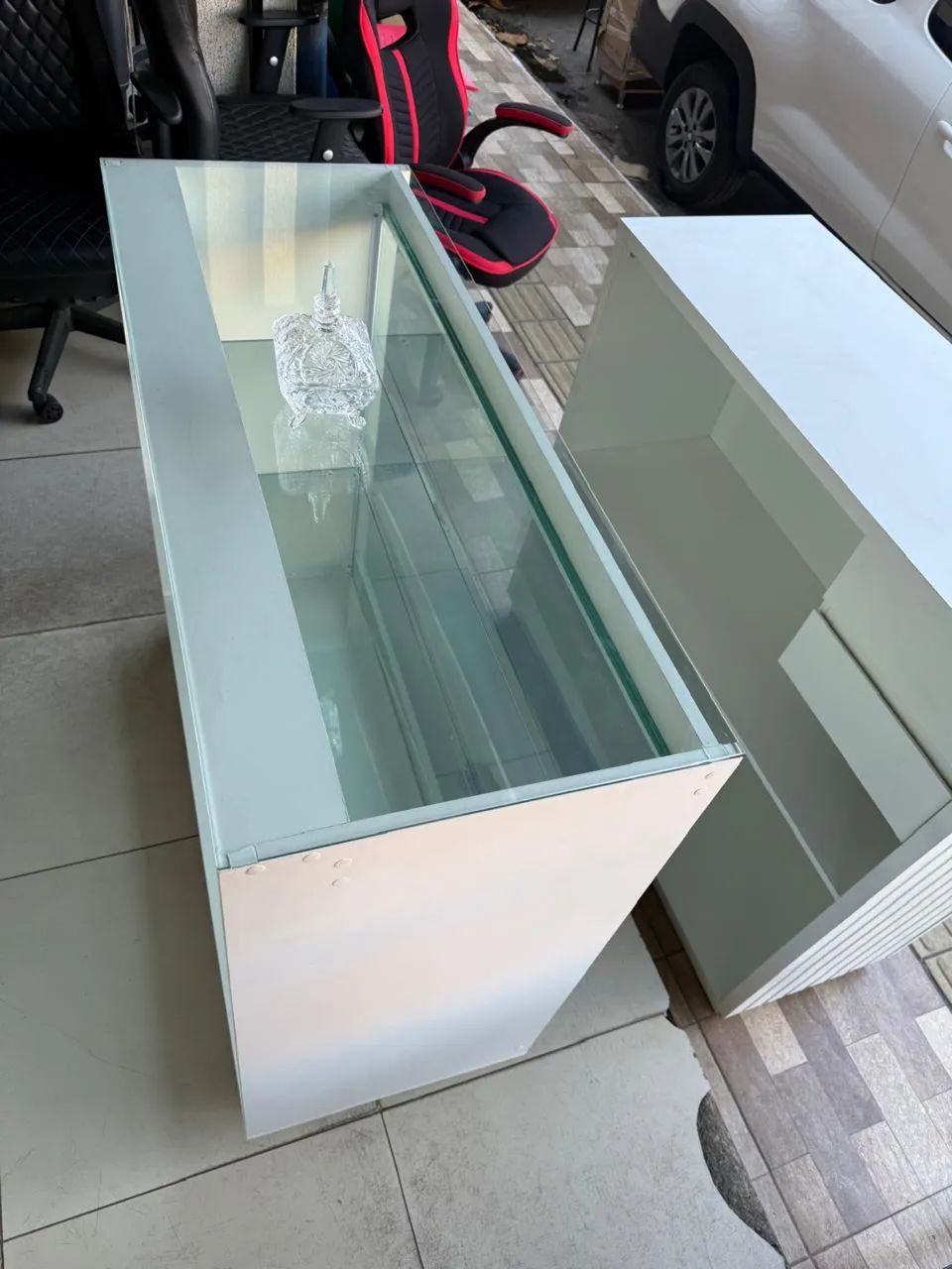 Balcão vitrine 102 x45 x110 largura - Foto 4