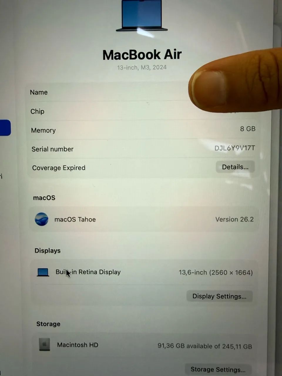 MacBook Air m3 2024 8gb 256gb - Foto 5