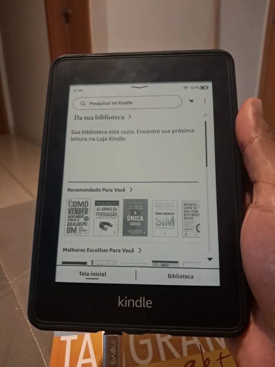 Kindle Paperwhite  10° geração com carregador e Capa | 8GB