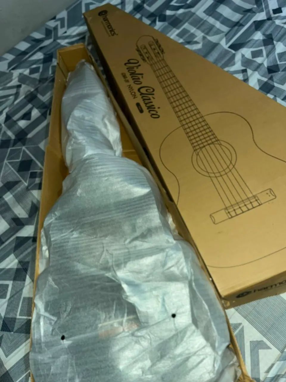 Violão harmonics nylon preto  - Foto 3