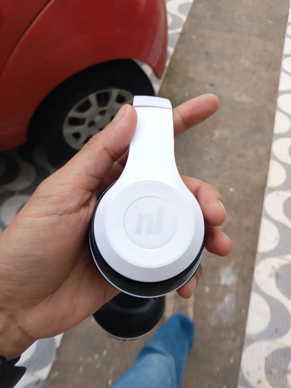 Headset headphone sodado errado do lado esquerdo  - Foto 3