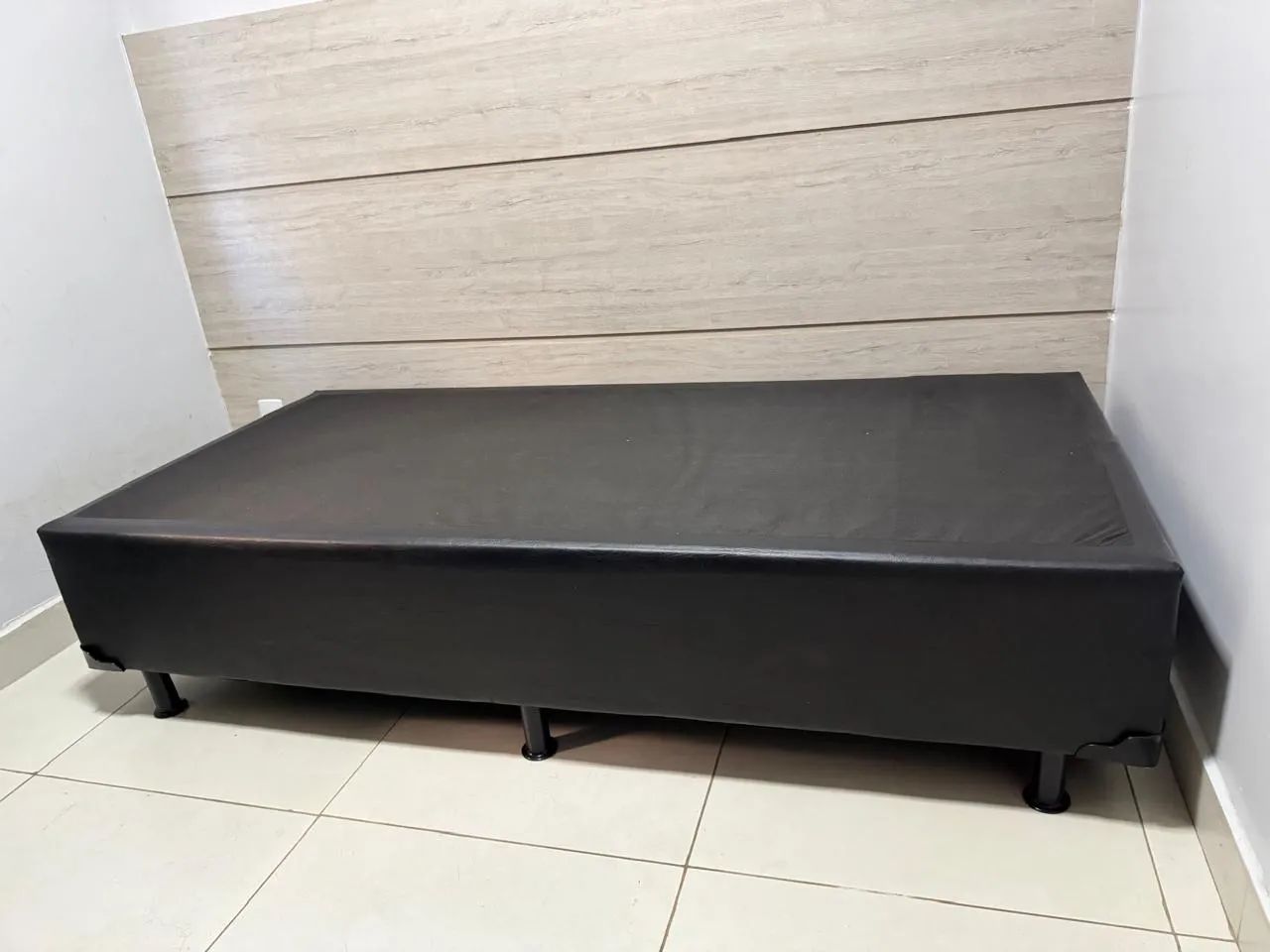 Base Cama Box Solteiro (Preta)