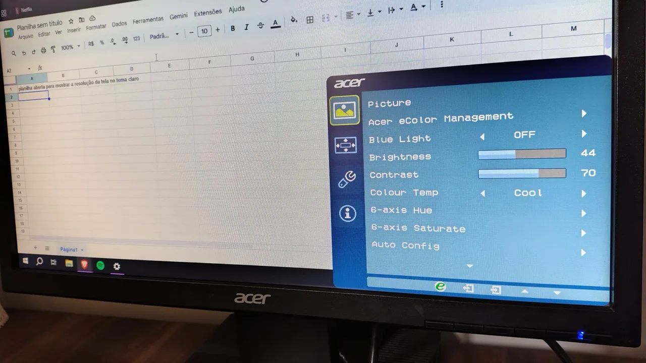 Monitor Acer V206HQL 19.5 Polegadas HDMI - Perfeito Estado (Pronto para Uso) - Foto 2