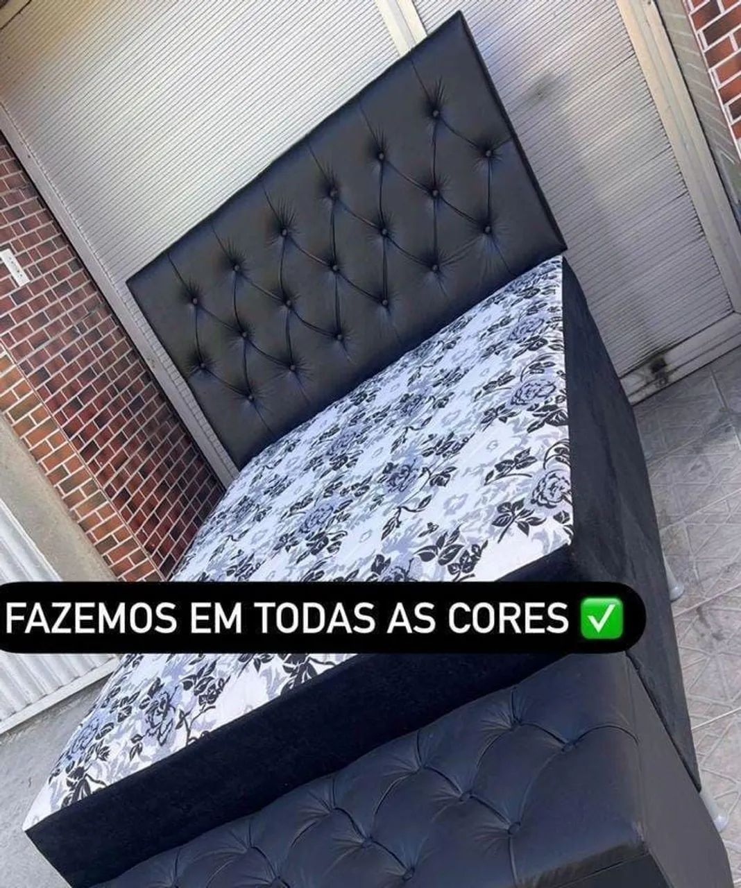 Kit casal Unibox: Cama + Cabeceira + Puff + 1 brinde  - Foto 5
