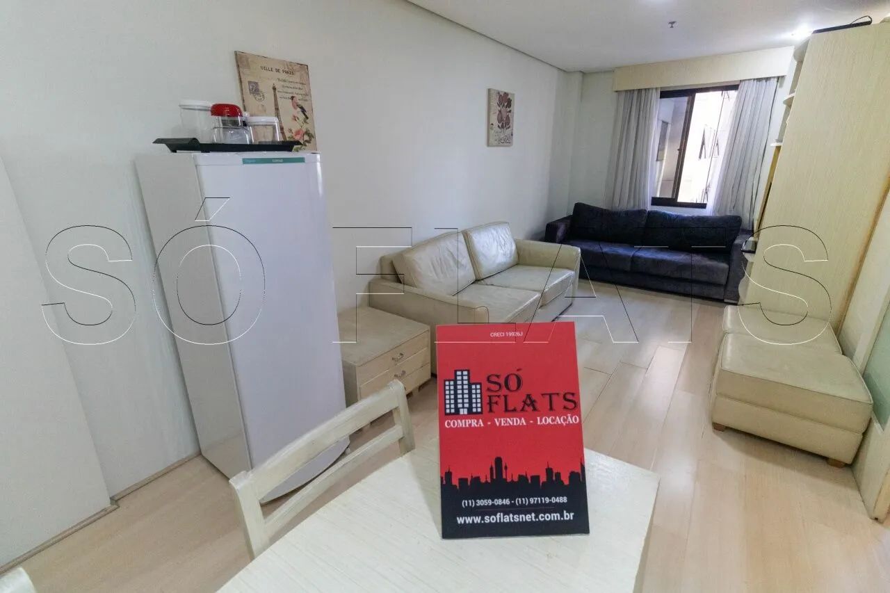 Flat mobiliado em Moema, prox a Av. Ibirapuera e ao Metrô. Com entrada imediata e sem fiad - Foto 2