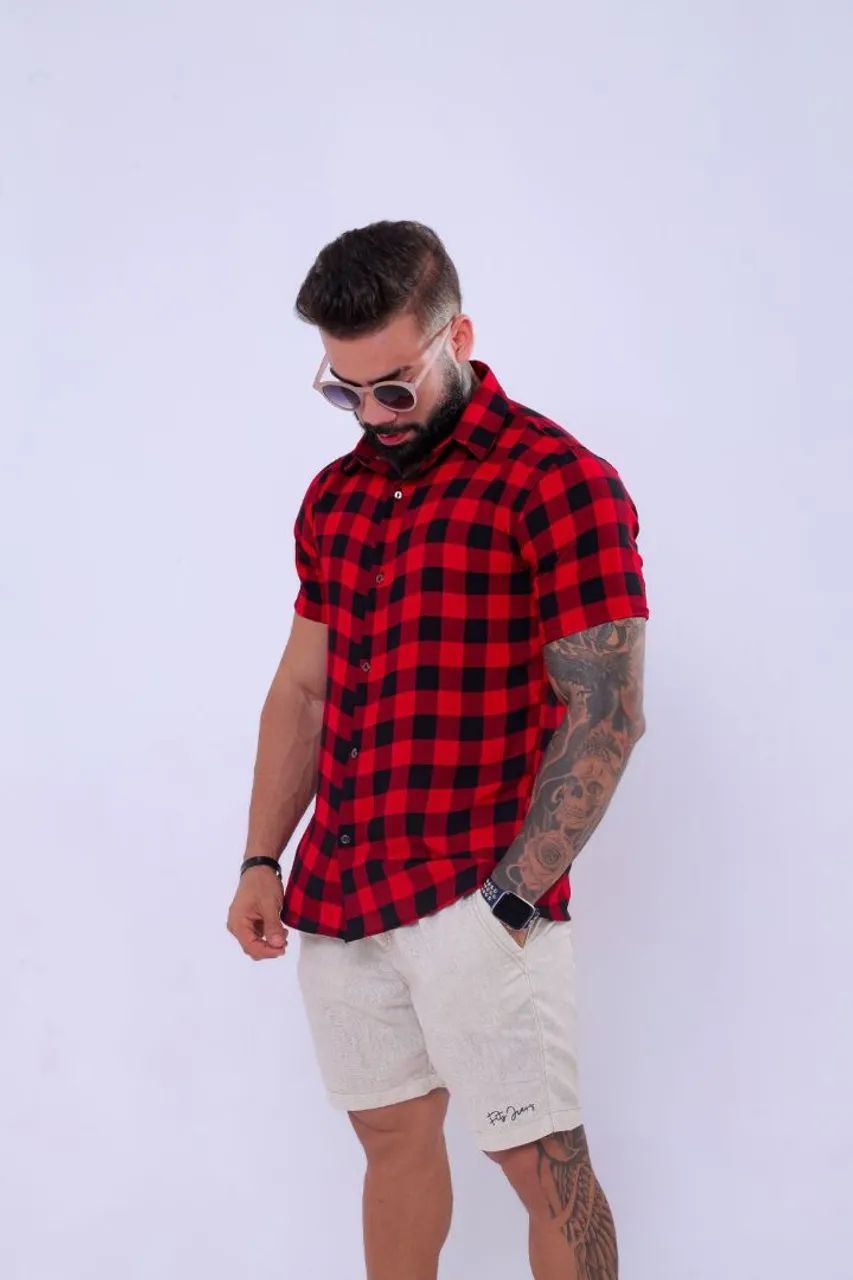 Camisas xadrez atacado e varejo do p ao gg - Foto 2