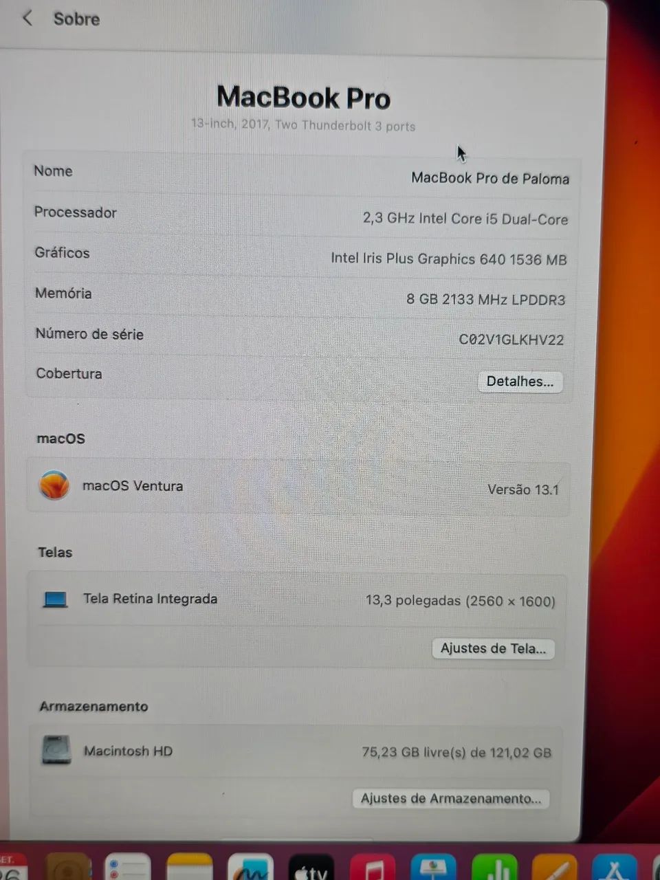 Macbook pro 2017 i5 8gb - Foto 3