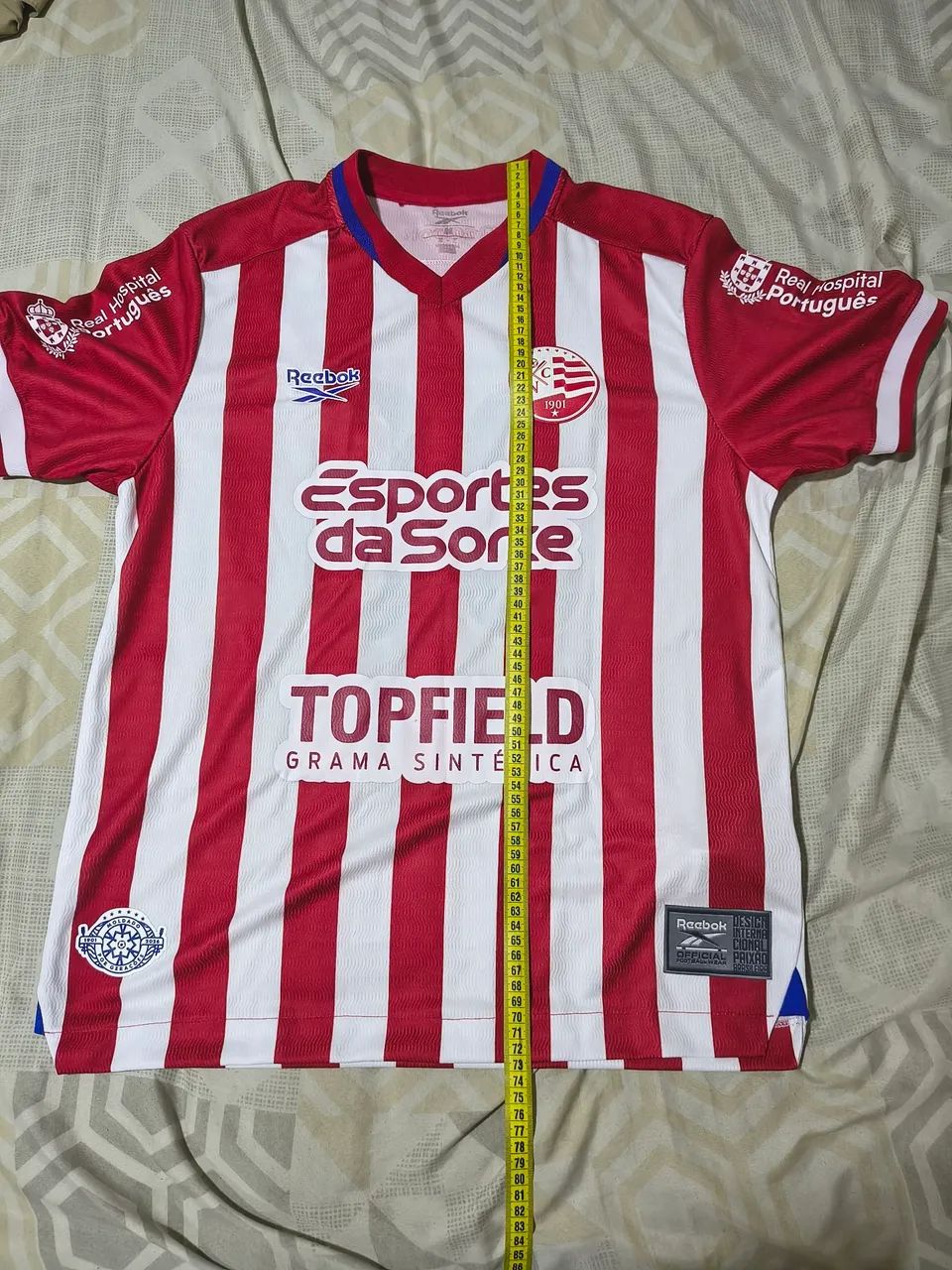 Camisa Náutico Reebok Home usada em jogo  - Foto 3