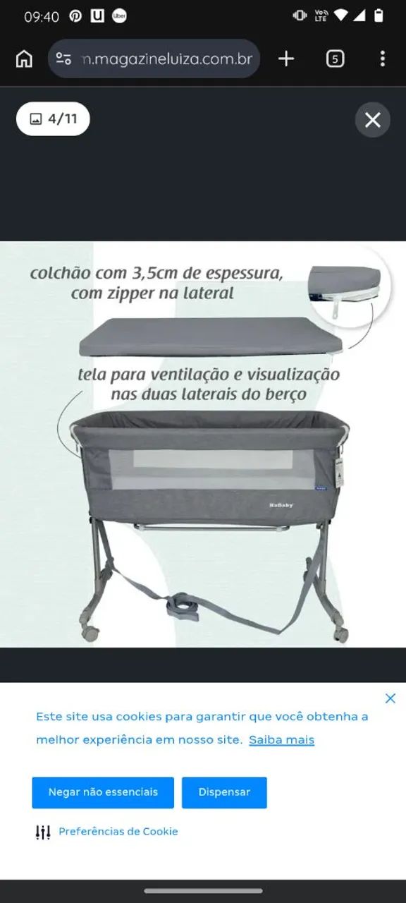Berço Co-bed Kababy - Foto 3