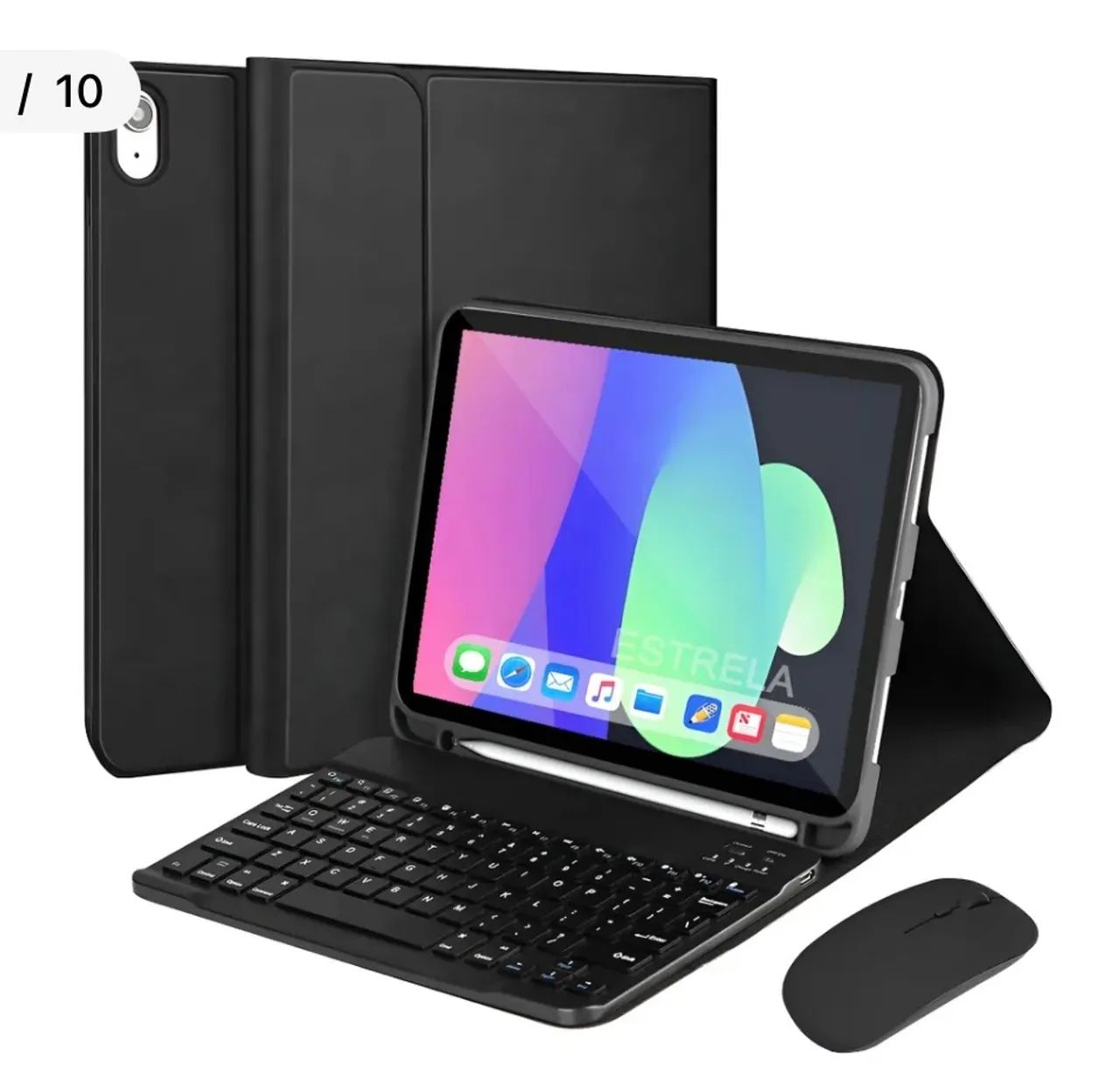 Ipad serie 11 128gb + caneta + case (case, teclado e mouse)  - Foto 6