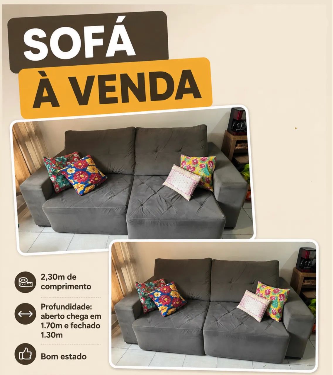 Sofá Retrátil  - Foto 3