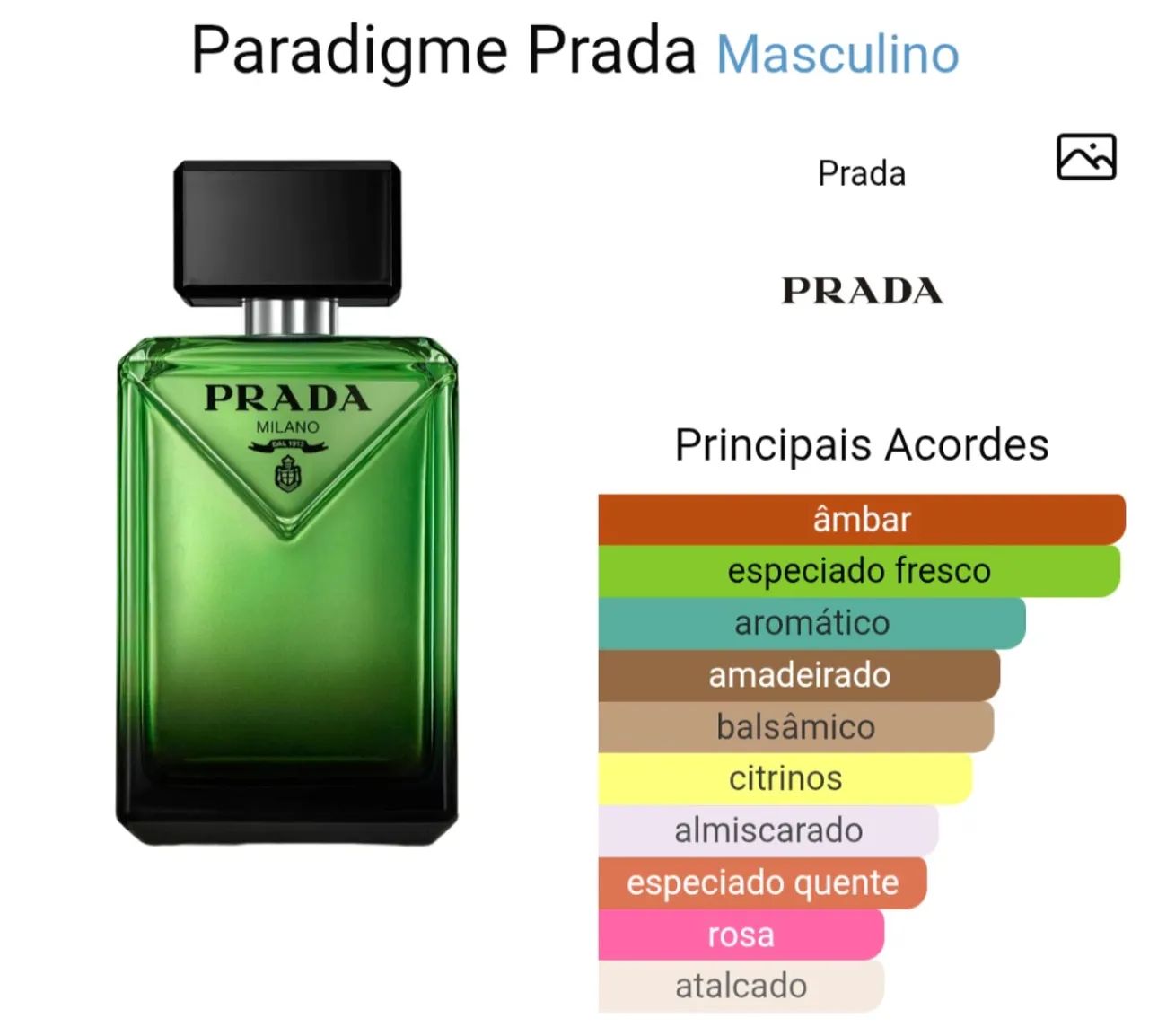 2x Amostras Prada Paradigme Eau de Parfum 2.4ML  total  - Foto 3