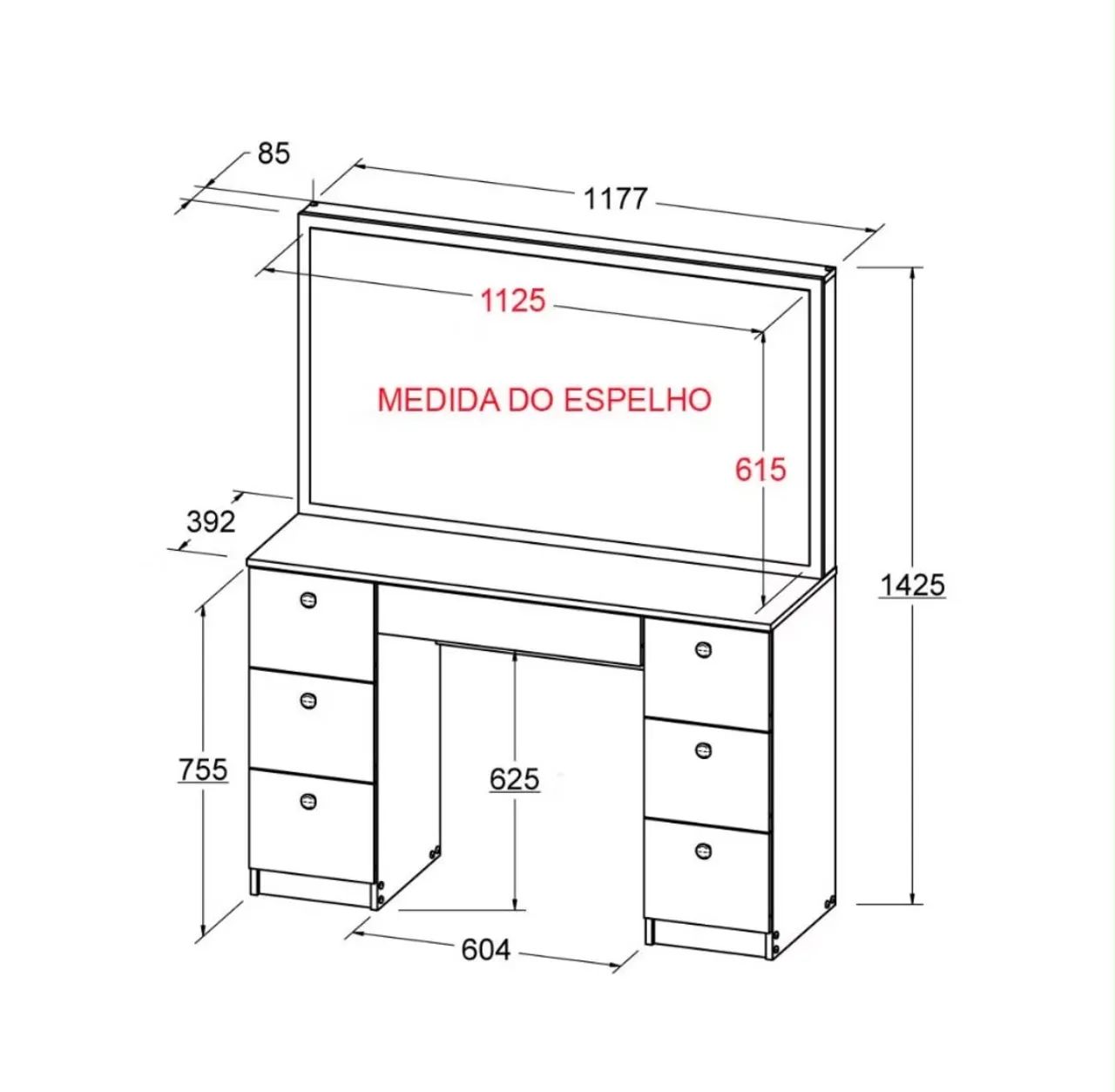 Vende se penteadeira na caixa ainda!!  - Foto 3