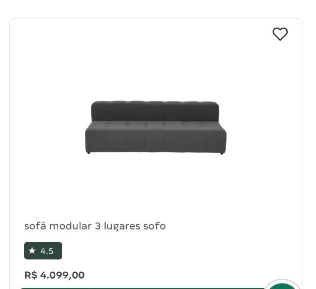 Sofá três lugares  - Foto 2