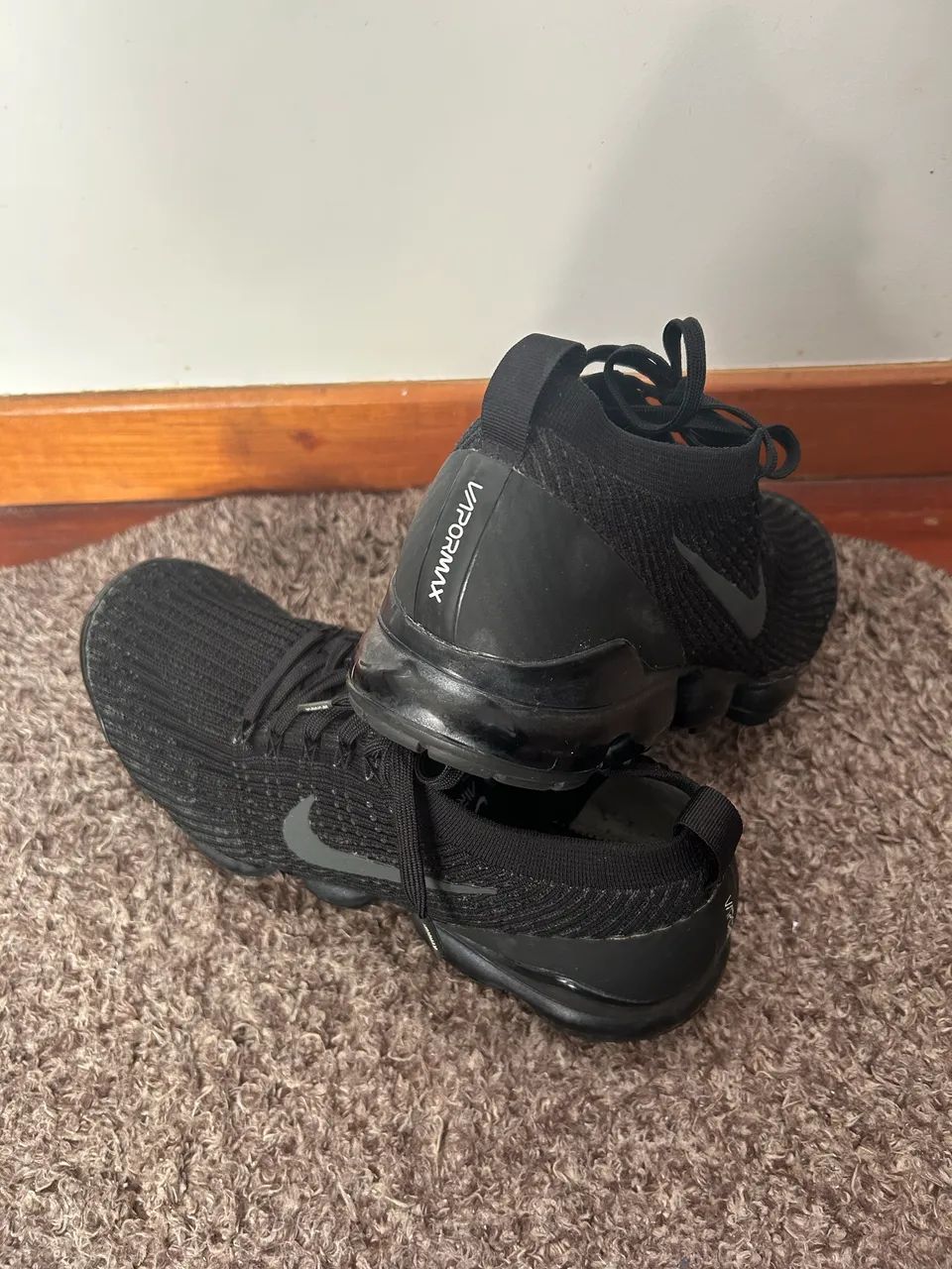 Nike Air VaporMax Flyknit 3 Preto - Usado - Foto 2