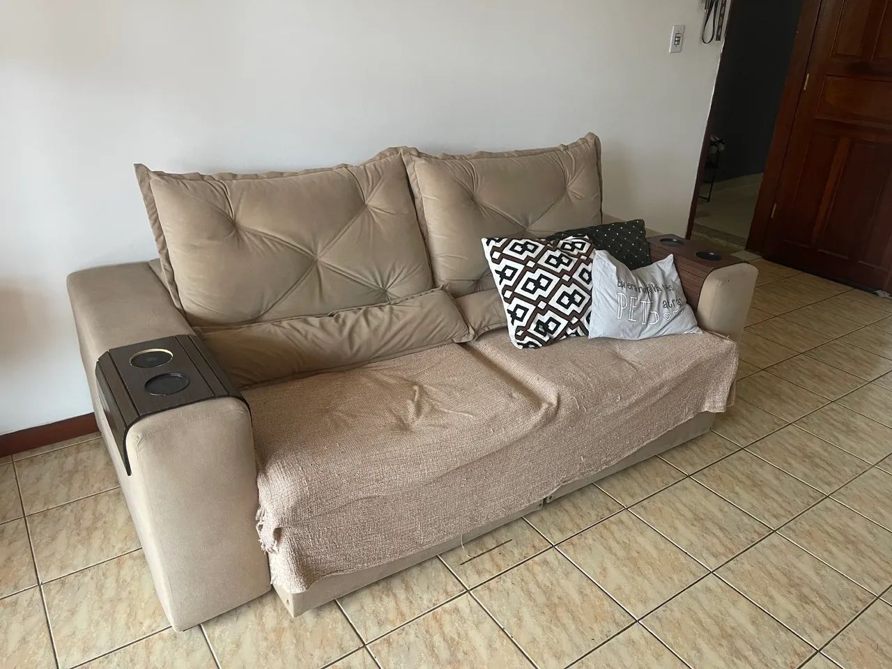 Vendo sofá dois lugares regulável 