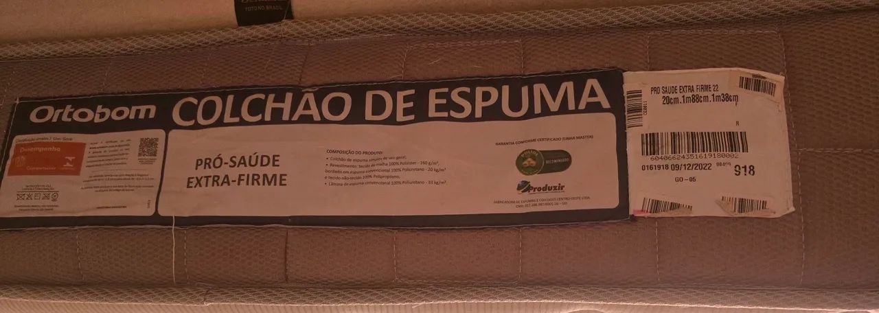 Cama Ortobom PRO Saúde Extra Firme + base