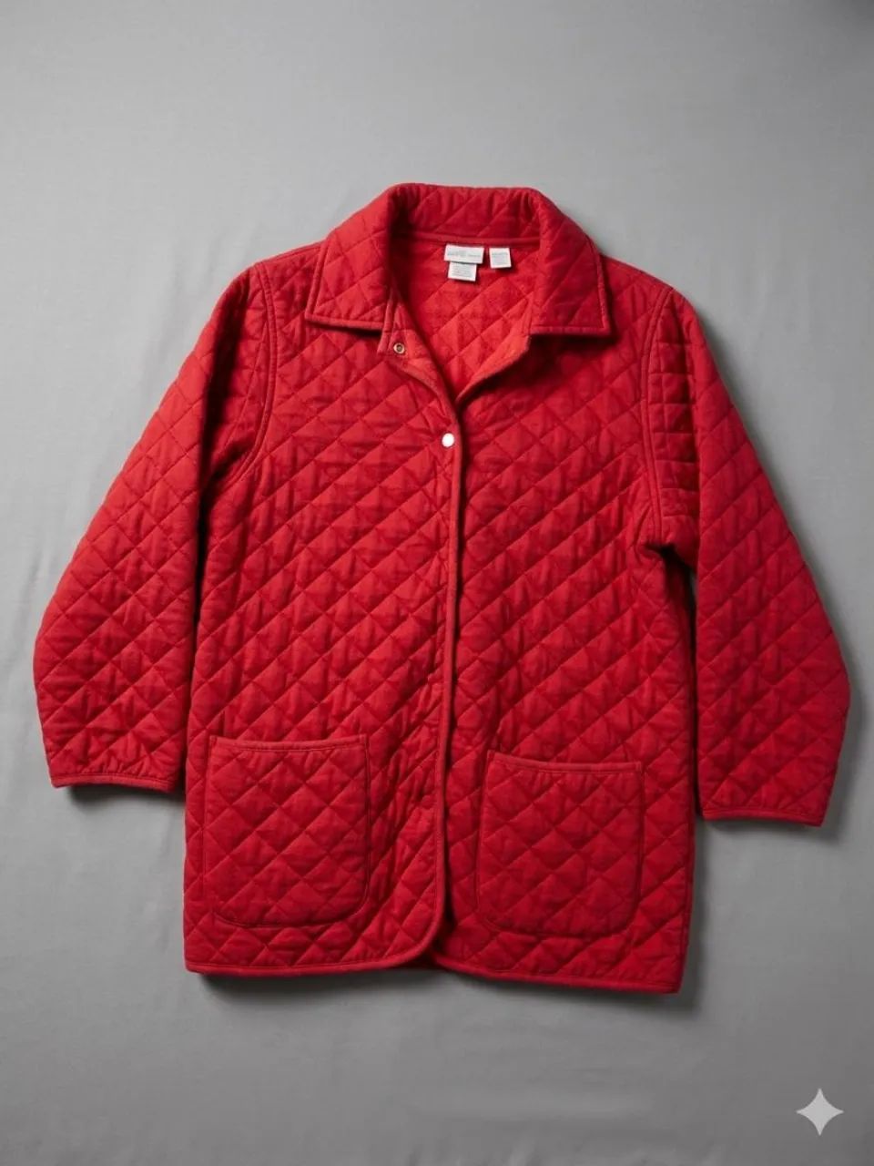 Casaco pufe vermelho 