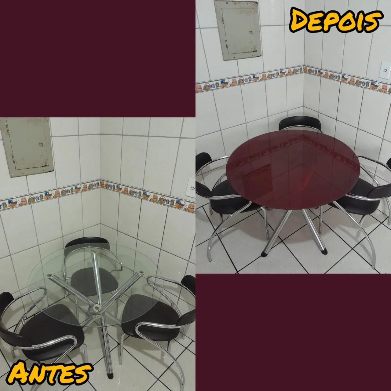 LAQUEAMENTO de TAMPO de mesas de vidro  - Foto 4