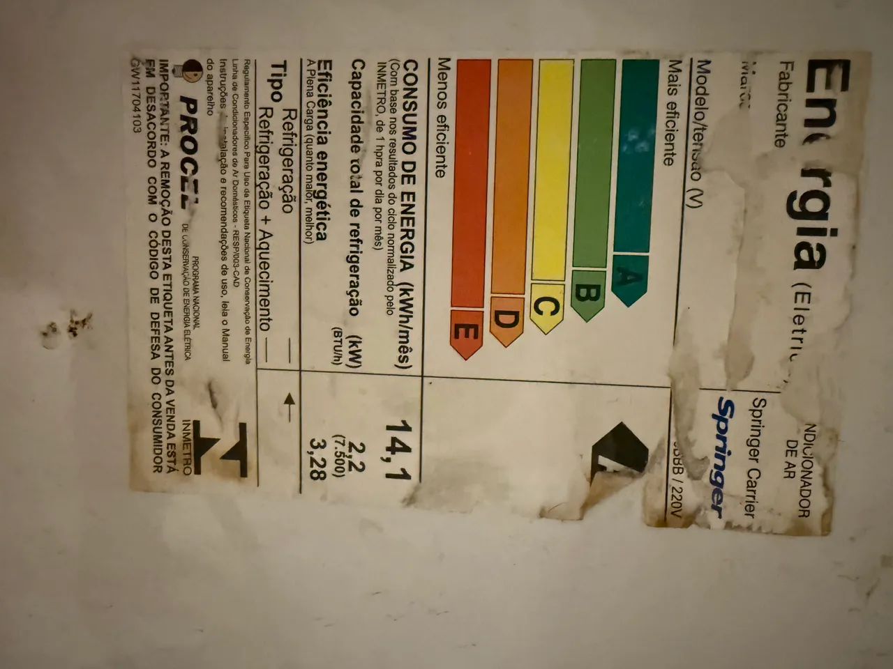 Ar condicionado de janela 7.500btus - Foto 2