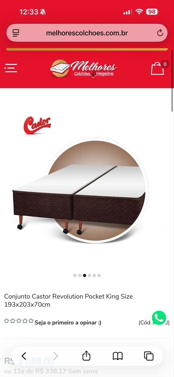 Box de cama queen castor - Foto 5