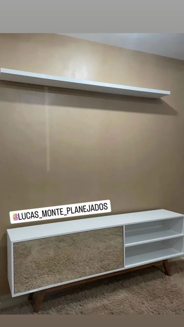 Rack retrô 100% mdf 