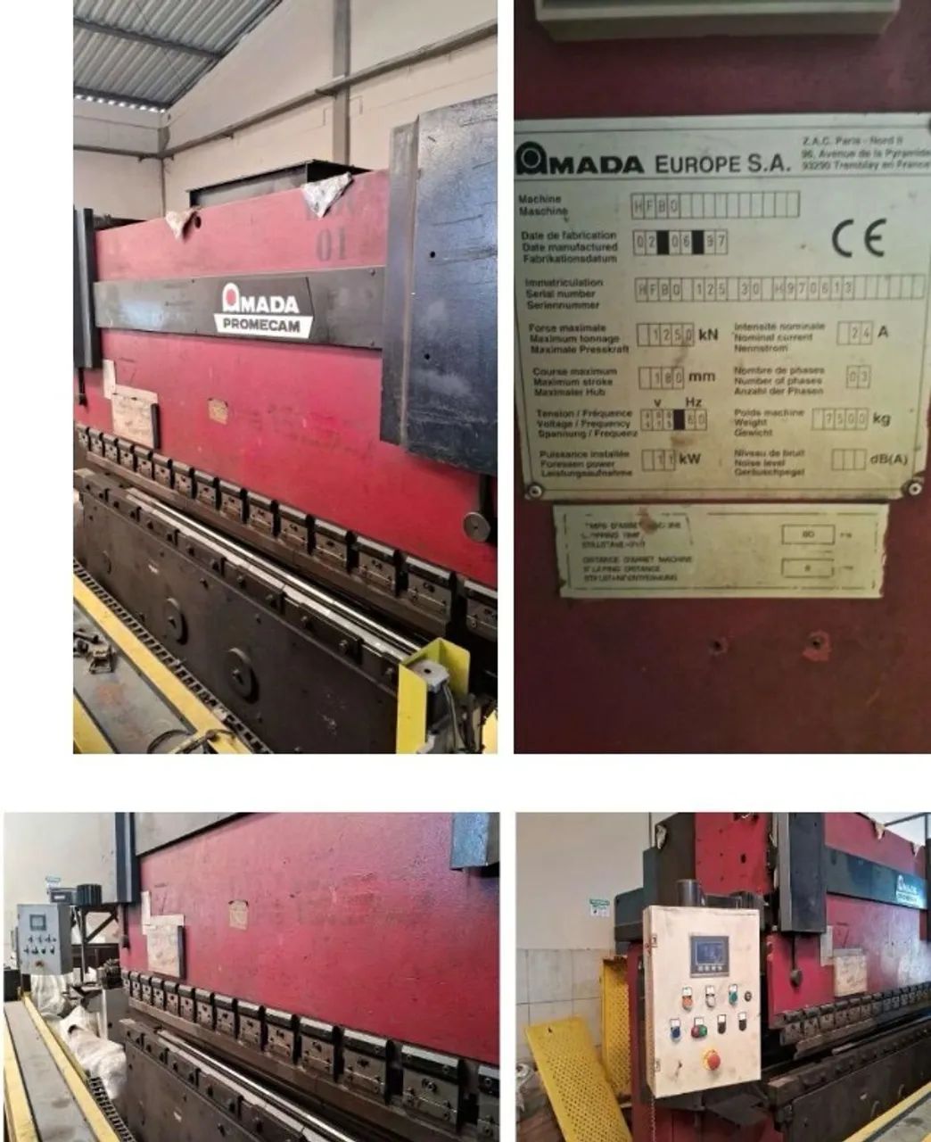 DOBRADEIRA HID. CNC 125Tx3200 USADA