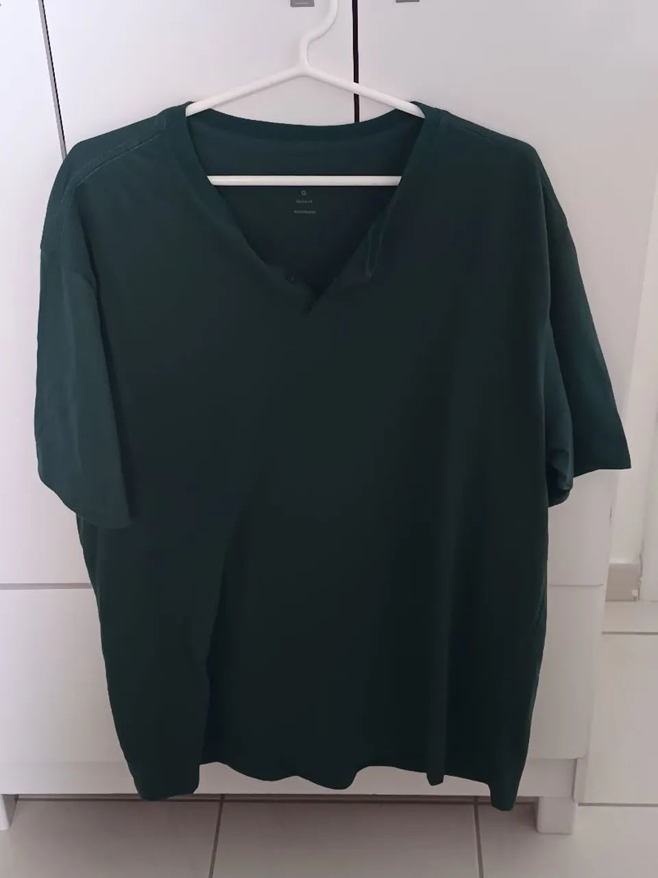 Camisa verde algodão 