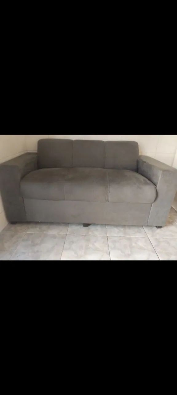 sofa dois lugares veludo
